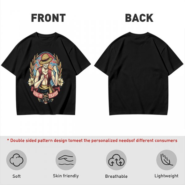 One Piece Luffy King of Pirates Graphic Print T-Shirt