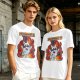 Olive t-shirt with cartoon dog and 'God has allowed me to live another day' print