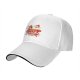 Black baseball cap with I'm here for the snacks graphic print