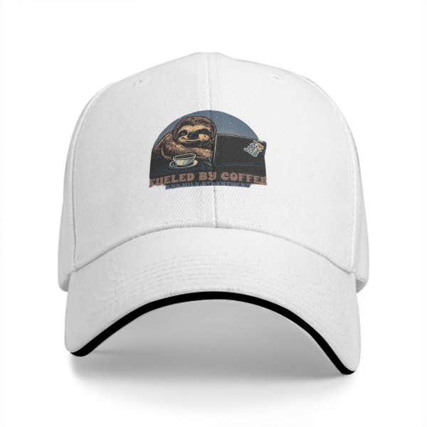Sloth Fueled By Coffee And Mild Resentment Baseball Cap