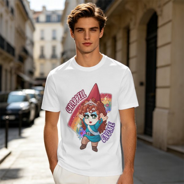 Chappell Gnome Chibi Character Graphic T-Shirt