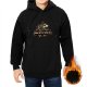 Black Hoodie With Skeleton Dragon Graphic 'Bones Scary But Never Die'