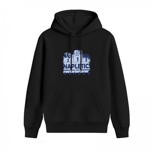 Napletics International Nap Championship Graphic Black Hoodie