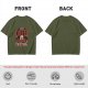 Olive t-shirt with coffee bear graphic that says a cup of coffee solves everything