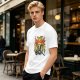 Olive graphic t-shirt with Dark Souls metal-style print