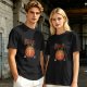 Olive T-Shirt with Flaming Devil Fruit Graphic Print