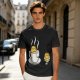 Olive T-Shirt With Funny Cookie In Coffee Cup Print