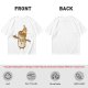 Olive T-Shirt With Surprised Burning Marshmallow Graphic
