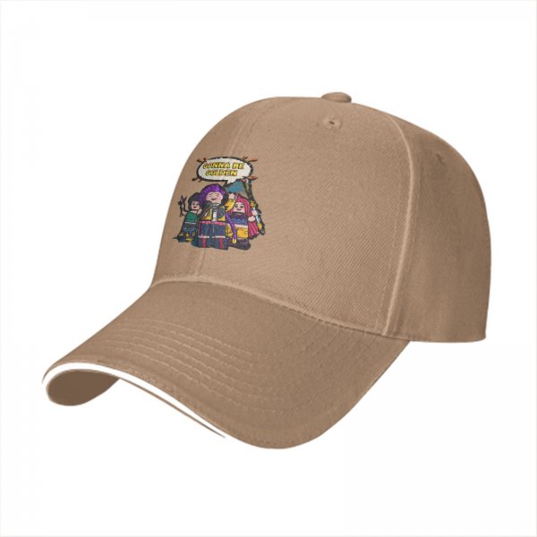 Black Baseball Cap With Lego Style Band Artwork That Says Gonna Be Golden