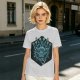 Olive T-Shirt With Blue Beholder Monster Graphic Print