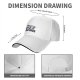 Black baseball cap with cute lying panda and 'NOTHING' print