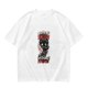 Olive Graphic T-Shirt With Tired Cat Holding Knife Slogan