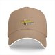 Black Baseball Cap With Vintage Yellow Taxi Print