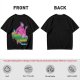 Olive T-Shirt with Neon Pink Ghostface 'The Fresh Killer' Print