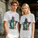 Olive T-Shirt with Wicked Witch of the West Emerald City Artwork