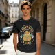 Owl giving middle finger funny graphic olive green t-shirt