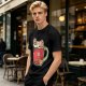 Olive T-Shirt With Cute Capybara In Christmas Hot Cocoa Mug Print