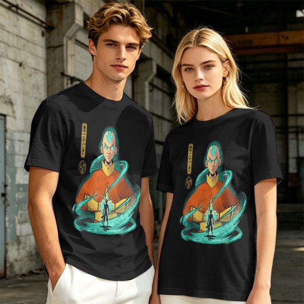 Avatar Aang Airbender Graphic Tee for Anime Fans