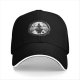 Black Baseball Cap With Floating Island Landscape Graphic