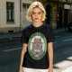Olive green Totoro graphic t-shirt with plant a tree save the forest slogan
