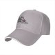 Black Baseball Cap with T-Rex Dinosaur and Christmas Tree Design