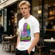 Olive Graphic T-Shirt With ElisaSue Artwork And Slogan