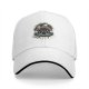 Black baseball cap with 'Surround Yourself With Negativity' graphic print