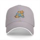 Black Baseball Cap With Cute Cat Book Coffee Graphic
