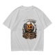 Olive Halloween Skeleton Pumpkin Graphic T-Shirt