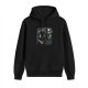 Black hoodie with Starry Night inspired Edward Scissorhands artwork