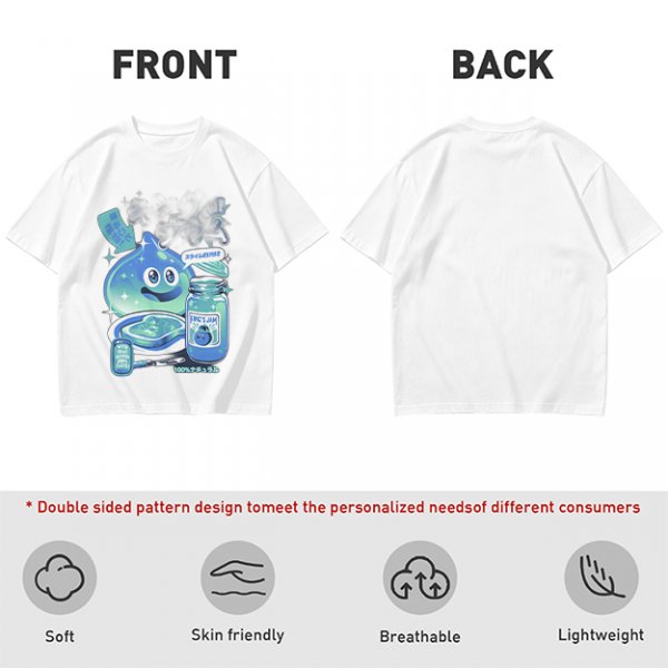 Olive green t-shirt with a slime jam graphic design