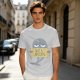Olive T-Shirt With Grumpy Narwhal Holding Not A Unicorn Sign