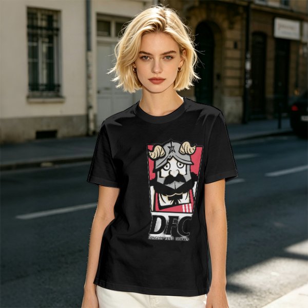 Olive T-Shirt with DFC Viking Graphic Print