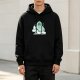 Black Hoodie With Wizard Turtle Learn Magic Sorceries Spells Graphic