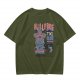 Olive T-Shirt with Hellfire Tiki Club Tiki Totem Graphic Print