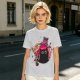Olive T-shirt with a potion bottle holding a black cat that says don't open evil inside do it