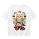 Olive T-Shirt With Cat Sushi Chef Juggling Sushi Print