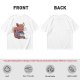 Olive T-Shirt With Cute Squirrel Holding Hot Drink Winter Art