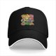 Black baseball cap with Chucky Charms horror cereal graphic