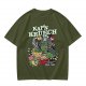 Kap'n Krunch Zombie Pirate Graphic Olive T-Shirt