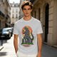 Godzilla Eating Ramen Sunset City Graphic T-Shirt