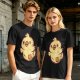 Olive T-Shirt With Cute Cartoon Chick Graphic