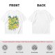 Olive graphic t-shirt with 'MY BESTO FRIENDO' anime character print