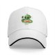 Black Baseball Cap with Cute Alien Eating Ramen Graphic