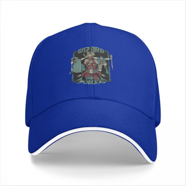 Black Baseball Cap With Wizard Force Fantasy Graphic Print