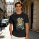 Olive t-shirt with cute brain character and 'Cute But Ous' print