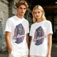Olive T-Shirt with Cartoon Grim Reaper 'Last Responder' Print