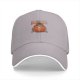 Black baseball cap with flame devil fruit graphic and text