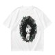 Olive T-Shirt with Kodama Forest Spirit Floral Wreath Print