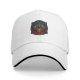 Black Baseball Cap With Colorful Mystical Geometric Emblem Print